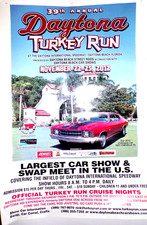 2012 Daytona Turkey Run  Car Show  Vintage Print Poster Promo Art 13 X18 