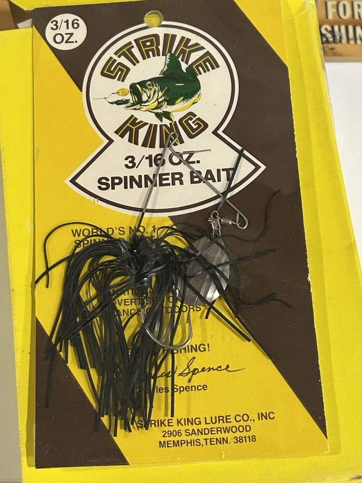 LOT OF 12 Vintage Strike King Spinnerbaits IN DEALER BOX Fishing Lures 3/16 SIZE - Image 2 of 4