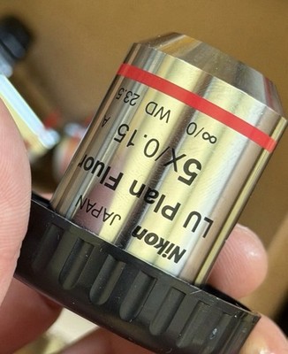 Nikon LU Plan Flour 5x/0.15 Microscope Objective
