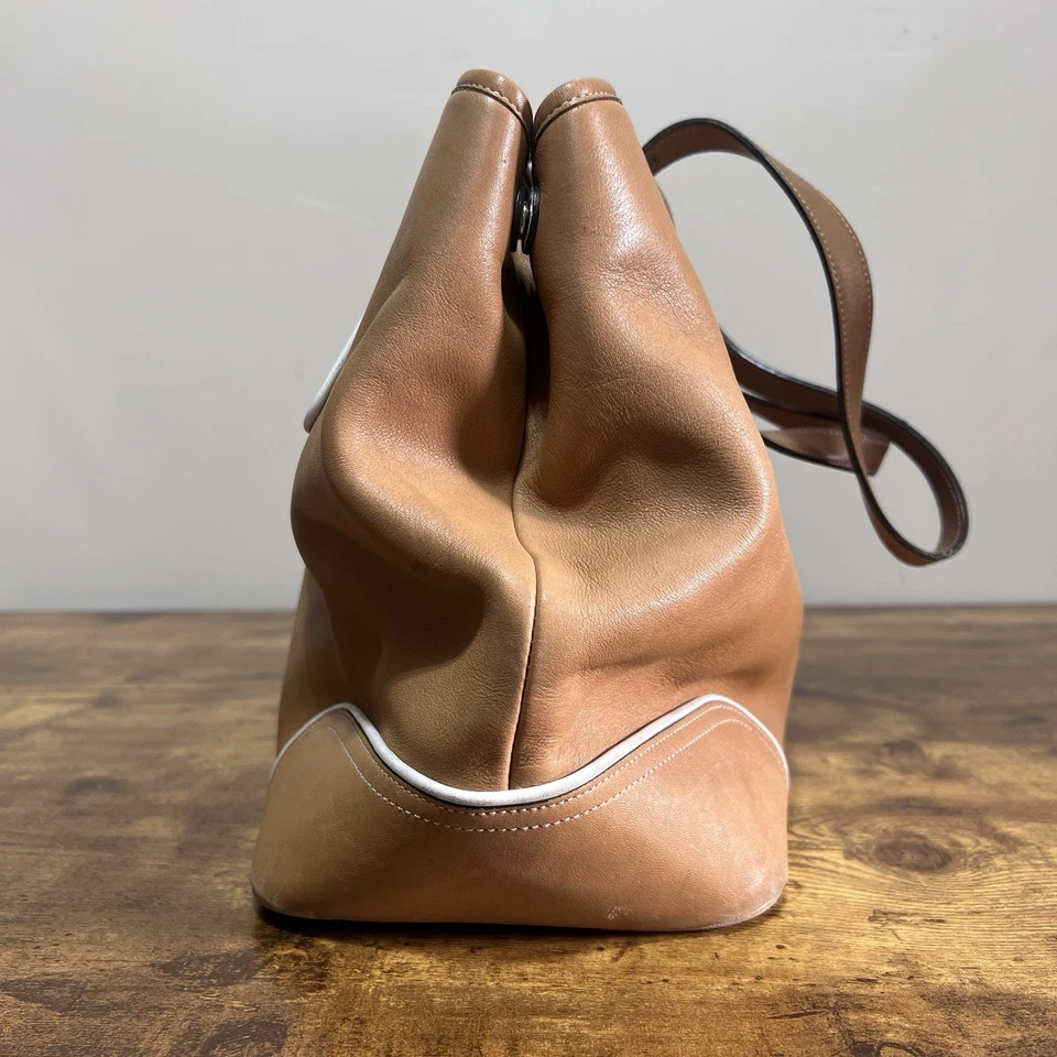 Coach K3S-5141 Leatherware Tan Leather Tote Bag Large Shoulder Purse - Image 3 of 4