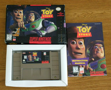 Super Nintendo TOY STORY Cartridge, Box and Instruction Manual - TESTED