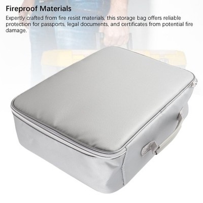Fireproof Document Box 2 Way Zip 2000  Heat Resist Multifunctional File Orga HOT