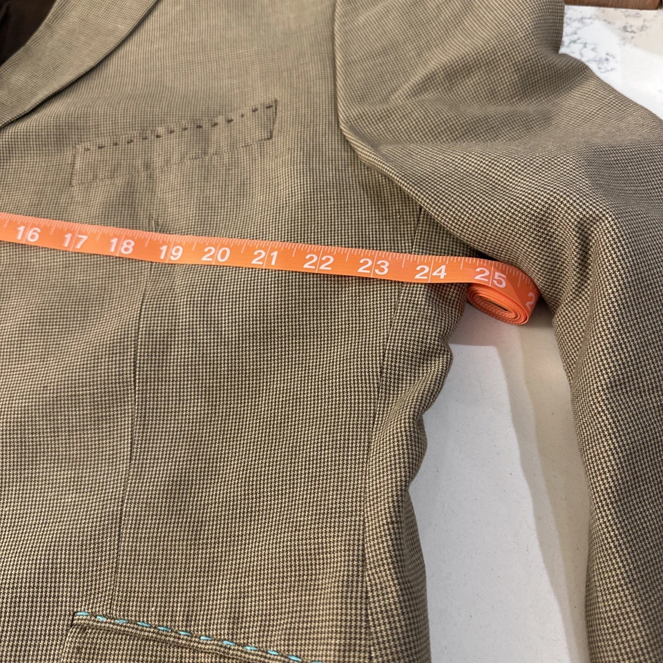 Blazer 48R Thomas Rosa Pata de Gallo LINO Algodón Chaqueta Abrigo Deportivo Foto 2 de 4