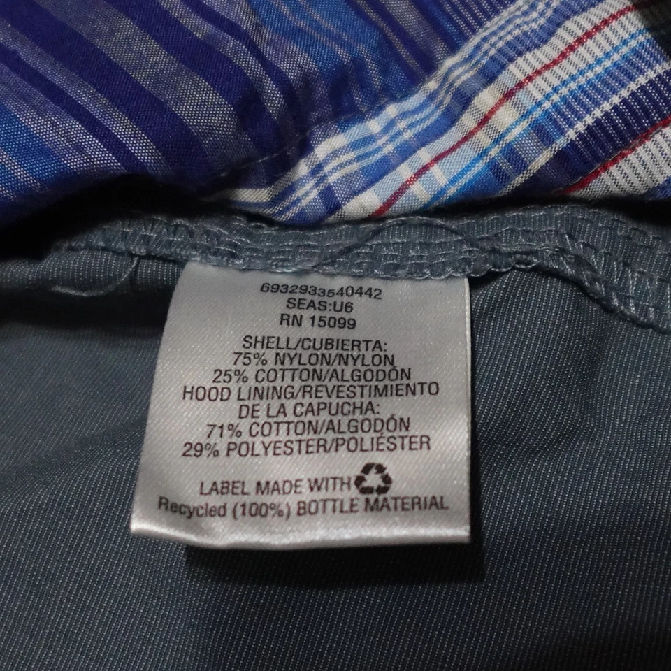 Chaqueta con Capucha NordicTrack Para Hombre Verde Mediana Cremallera Completa Cordón Exterior Foto 4 de 4