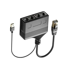 1000Mbps Ethernet Splitter RJ45 Cable LAN Network 1 IN 4 Out Extension Hub