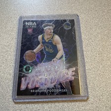 23-24 Panini NBA Hoops Premium Stock High Voltage Brandin Podziemski Rookie RC