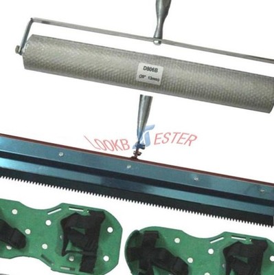 Cement Self-leveling Kit Tool Epoxy Floor Paint Roller   Spike Construction #wd