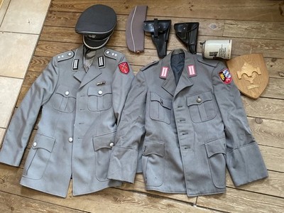 Bundeswehr Heer Schirmmütze Offizier Leutnant Uniform Frühe Herstellung Holster