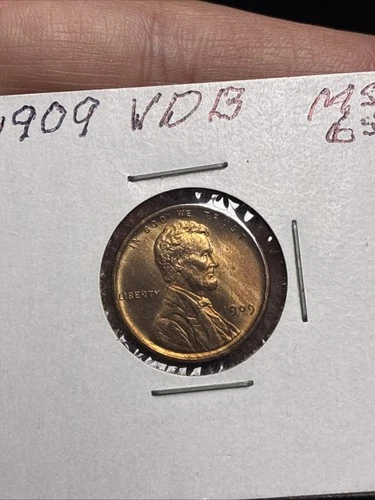 1909 VDB Lincoln Cent * CHOICE BU UNC RB RED-BROWN *