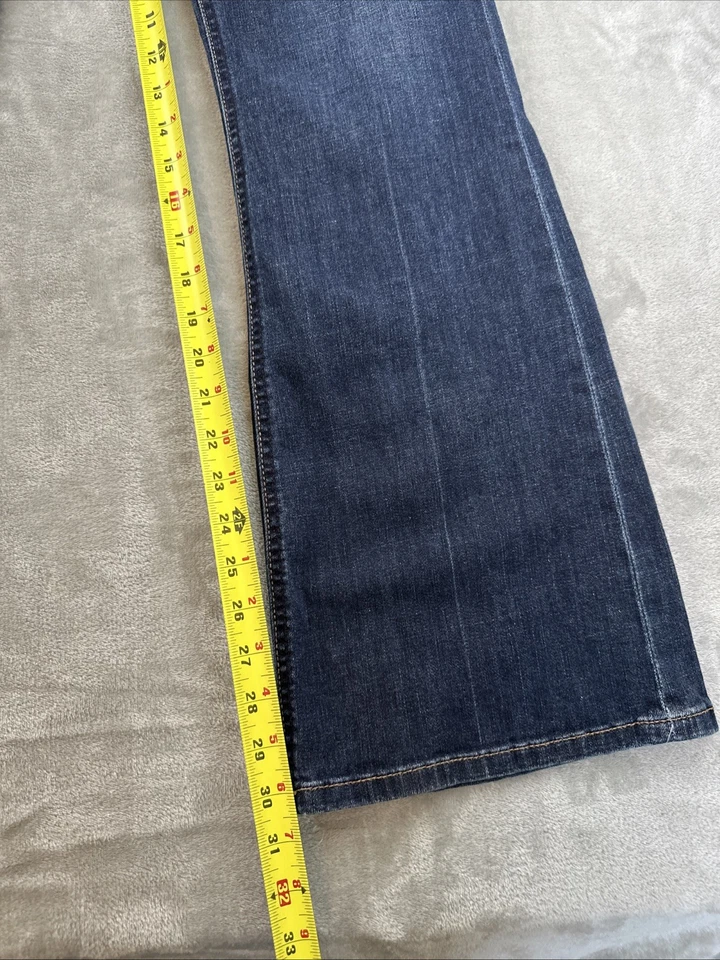 Bisou Bisou女式14码靴型蓝色牛仔裤水钻刺绣  — 第 3/4 张图片