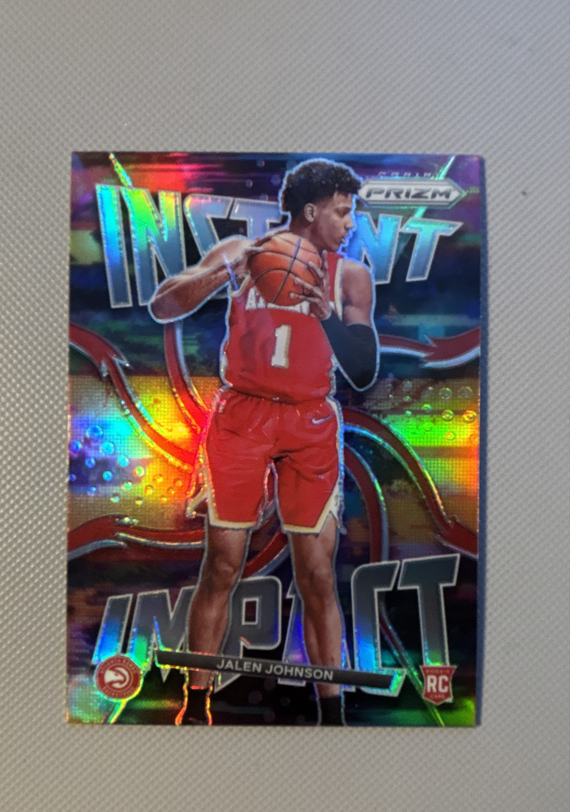2021-22 Panini Prizm - Instant Impact Jalen Johnson #23 Silver Prizm (RC)