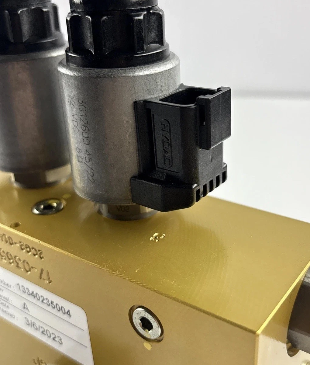 HYDAC Hydraulic Valve Manifold Assembly 13340235004 12VDC Solenoid Valves￼ photo 6