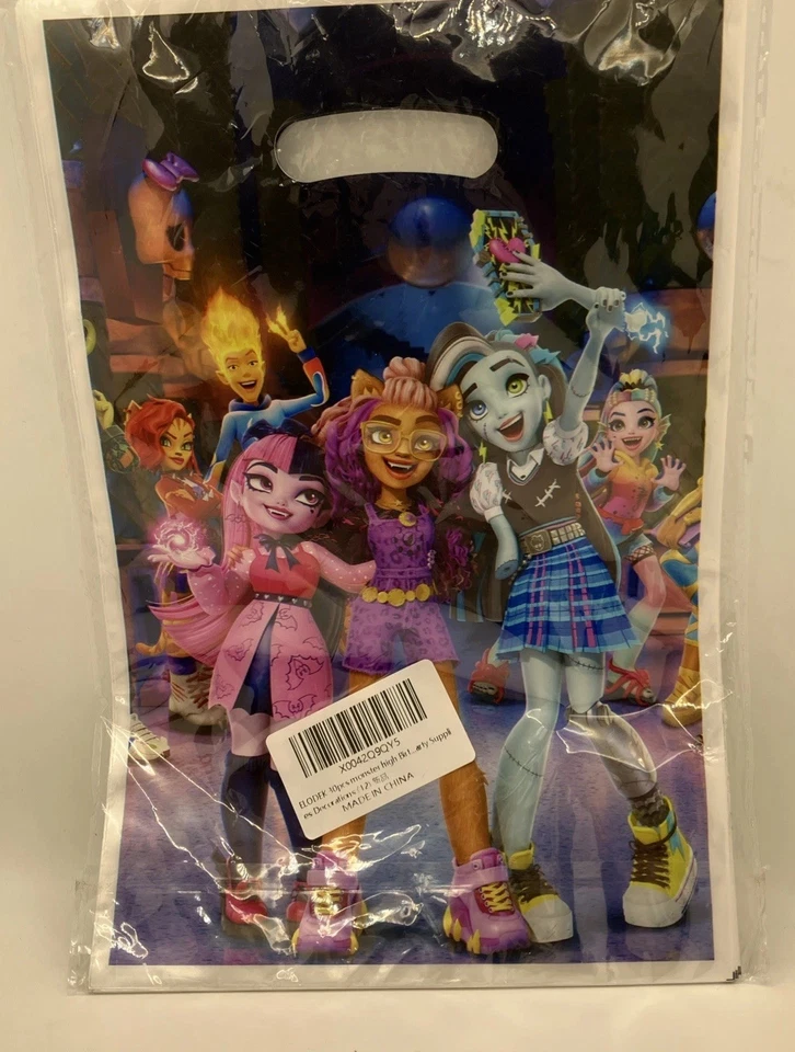 Bolsa de regalos temática Monster High 30 piezas suministros de fiesta decoración de botín Foto 2 de 4