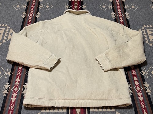 Vintage Quiksilver Corduroy Jacket Adult M Tested by Time Sherpa Lined Tan T34 - Picture 7 of 9