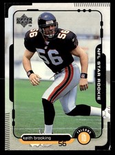 Keith Brooking 1998 Upper Deck Star Rookie Card #10 Falcons (Dinged Corner). rookie card picture
