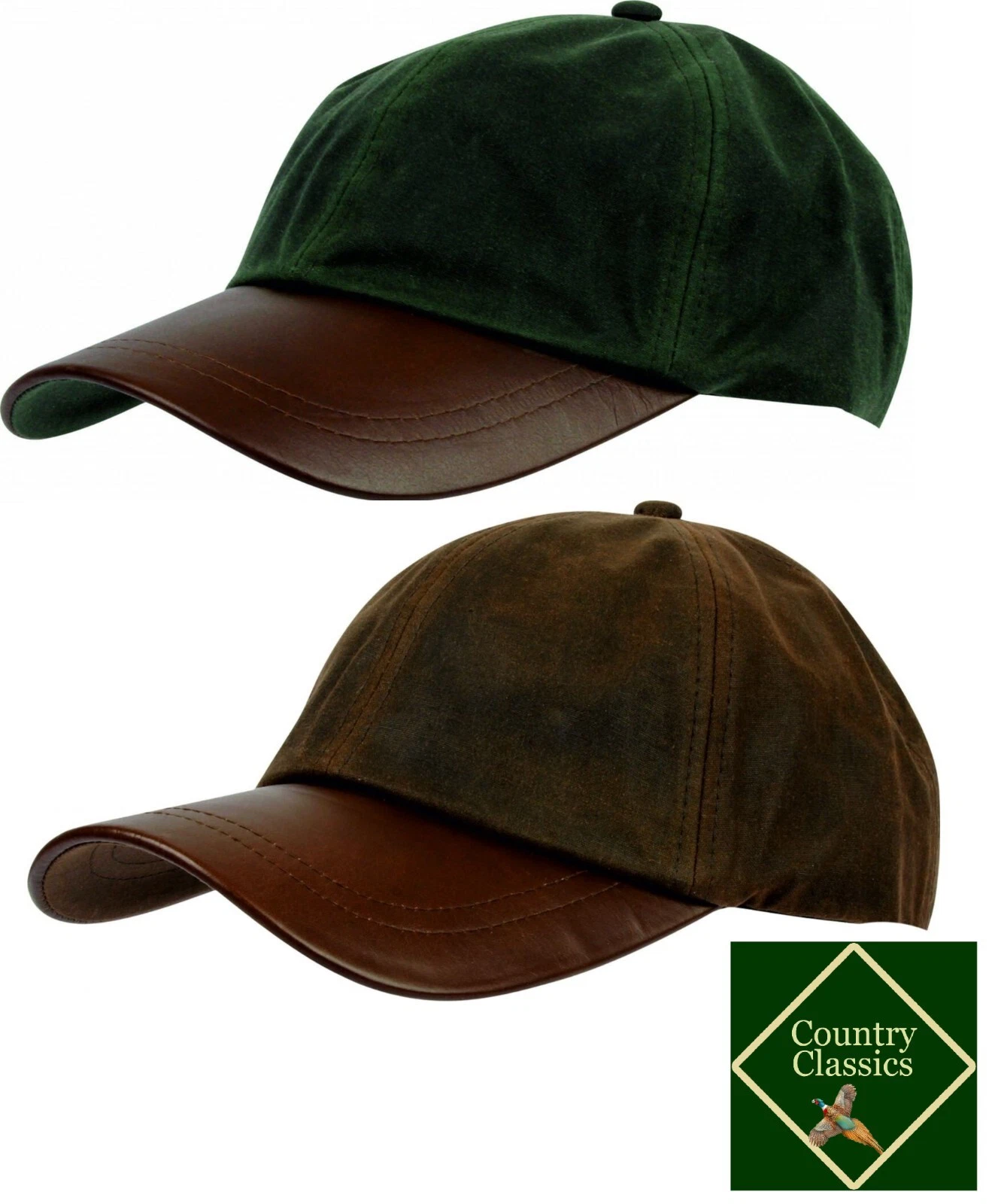 Mens Wax Baseball Cap Leather Waterproof Hacking Shooting Outdoor Waxed Hat
Opens in a new window or