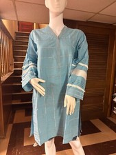 BN Khaadi Machine Embroidered Cotton Top Kurti Kameez Women  - Size 12