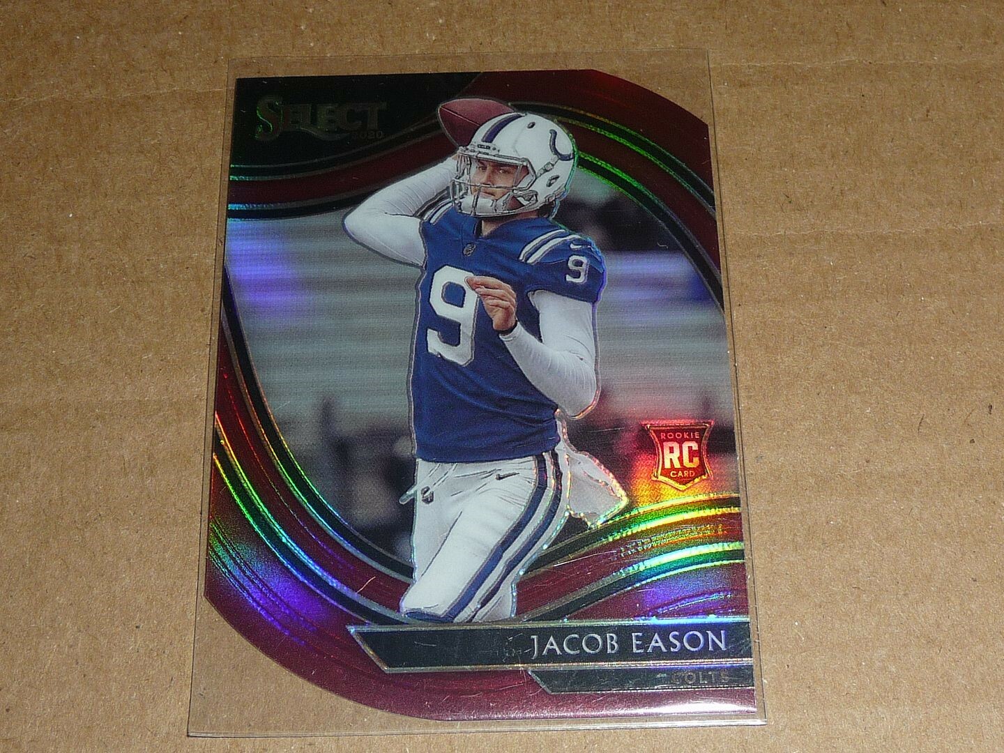 2020 Panini Select JACOB EASON RED PRIZM DIE CUT COLTS SEAHAWKS #348 J1338