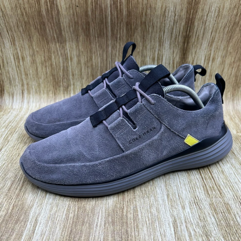 Zapatos informales Cole Haan Grandsport delantal puntera para hombre talla 10 M gris gamuza C30758 Foto 3 de 4