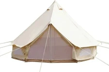Canvas Camping Bell Tent Family Hiking Tent Waterproof Cotton Canvas 5M Outdoor