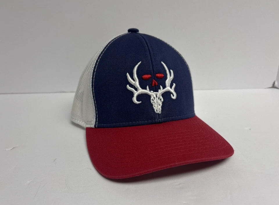 Sombrero Coleccionista Hueso Rojo Blanco y Azul Snapback Ajustable Exterior Foto 4 de 4