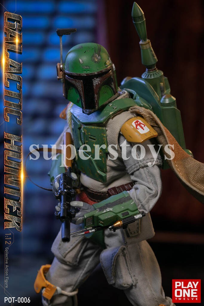 Play One twelve POT-0006 1/12 Galactic Hunter Fett Action Figure