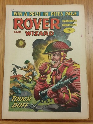 ROVER AND WIZARD 10TH APRIL 1965 BRITISH WEEKLY COMIC^