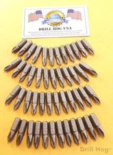 Drill Hog® #2 Phillips Screw Bit Insert Bit PH#2 M7 50 Pcs Lifetime Warranty 