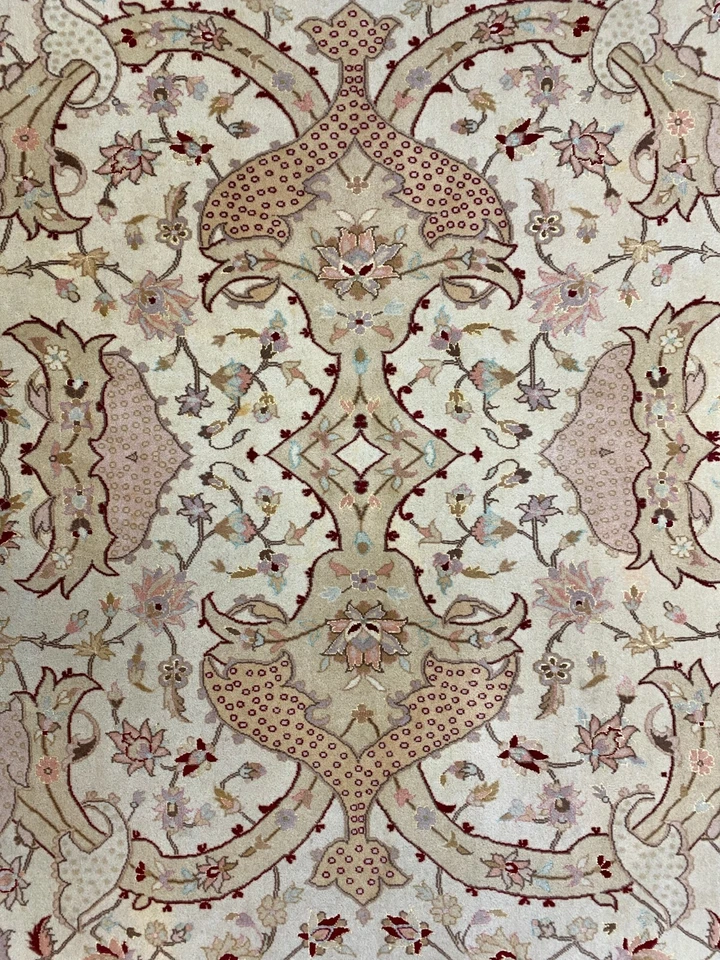 8'5" x 11'5" Sino Chinese Tab Riz Design Oriental Rug - Hand Made - Wool & Silk - Image 4 of 4