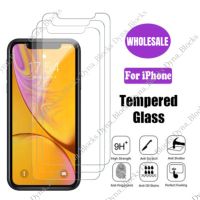 Lot Tempered Glass Screen Protector For iPhone 16 15 14 13 12 11ProMax X XS XR 8