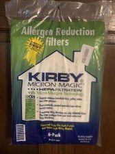 6 PK. Kirby Micron Magic Filter Bags: Fits Both F-Sttle  Twist Style NEW