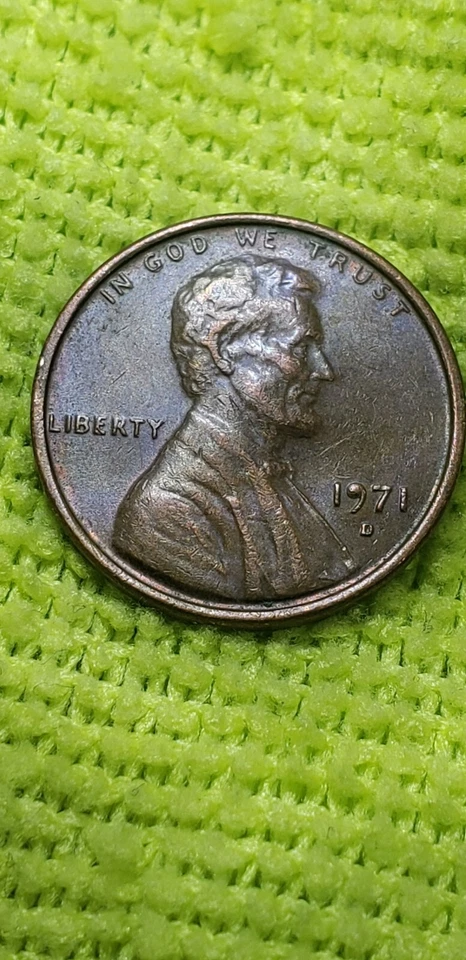 RARE 1971 “D” Lincoln Memorial Penny Error - Image 3 of 4