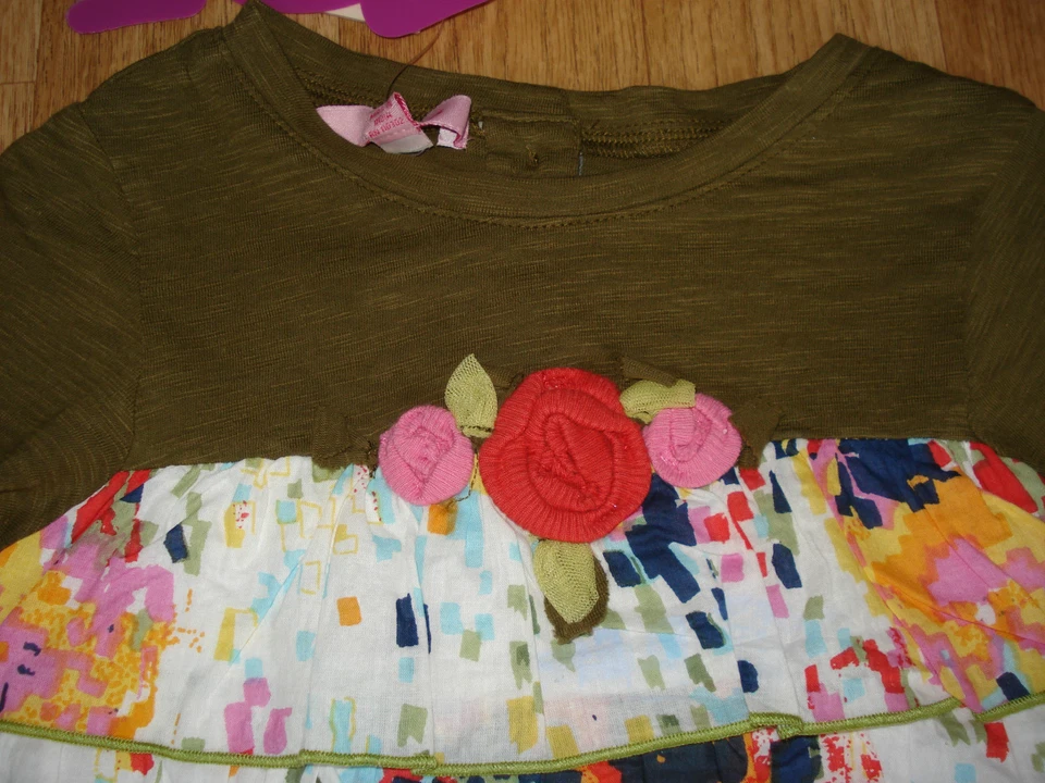 Beetlejuice Bebé Niña Manga Larga Vestido Floral 1-2 y 18-24 m Nuevo con Etiquetas Foto 2 de 4