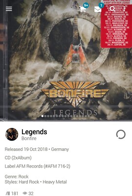 Bonfire ~ Legends Toto Survivor Hardline 2xCD 2018 Hi-Tech AOR Melodic Hard Rock
