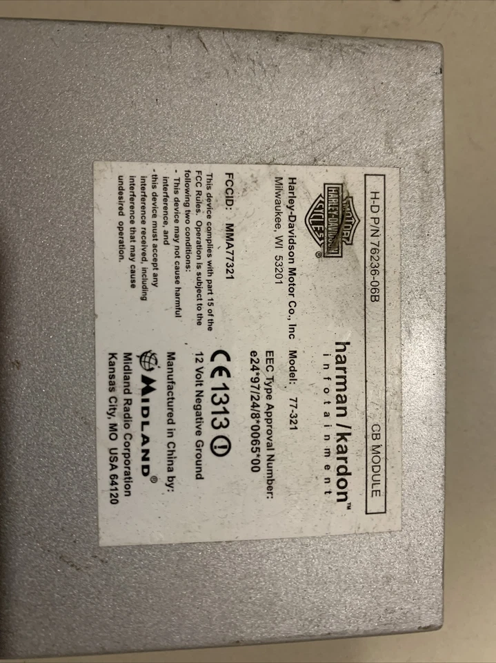 💥08 MÓDULO CB HARLEY DAVIDSON ELECTRAGLIDE TOURING 76236-06B 💥 Foto 2 de 4