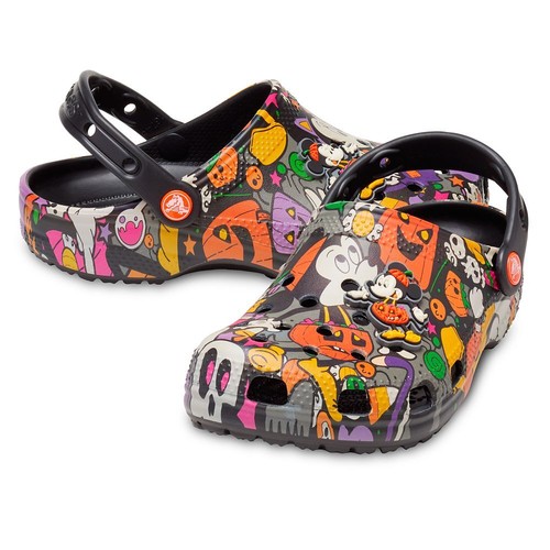 Disney Parks Mickey and Minnie Mouse Halloween Holiday Clogs by Crocs - Picture 1 of 7