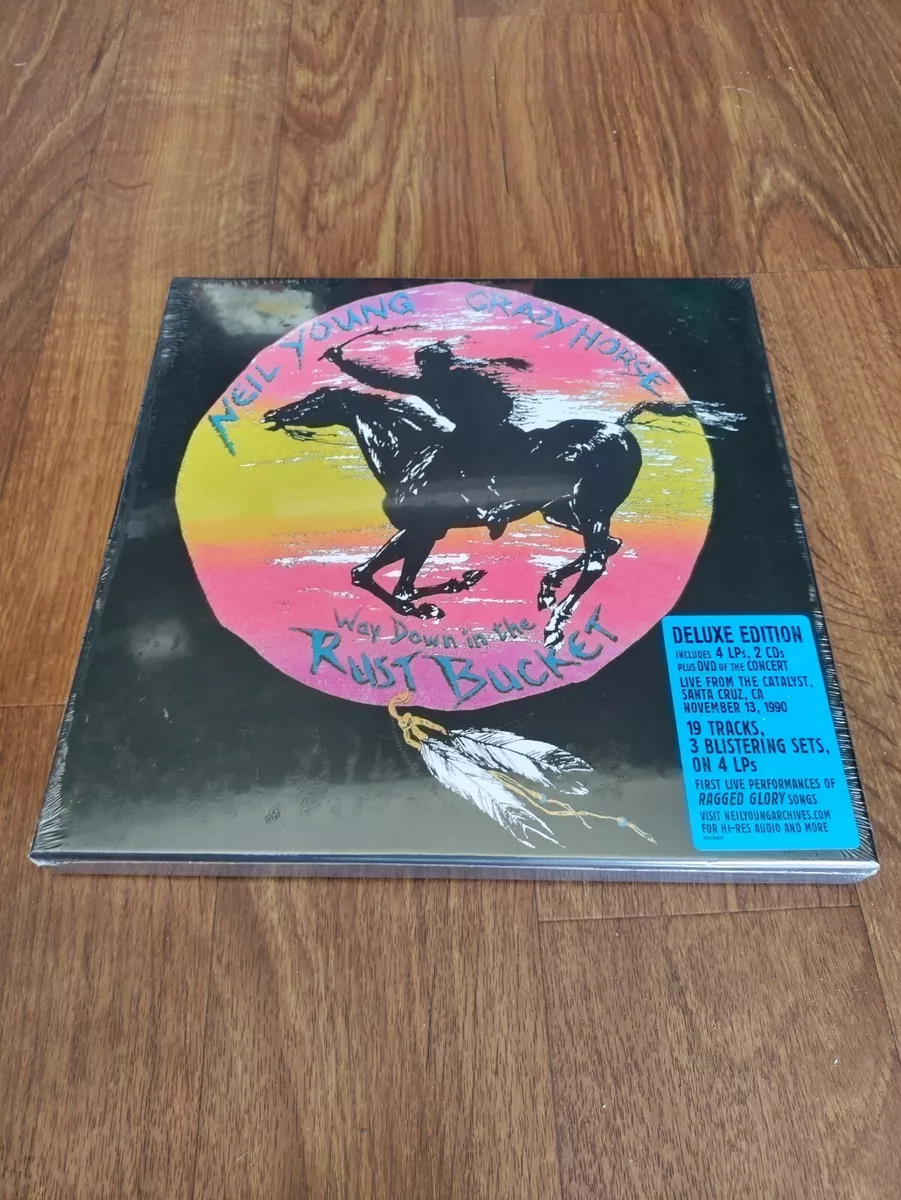 Neil Young Crazy Horse Way Down in the Rust Bucket DELUXE 4LP 2CD DVD box sealed