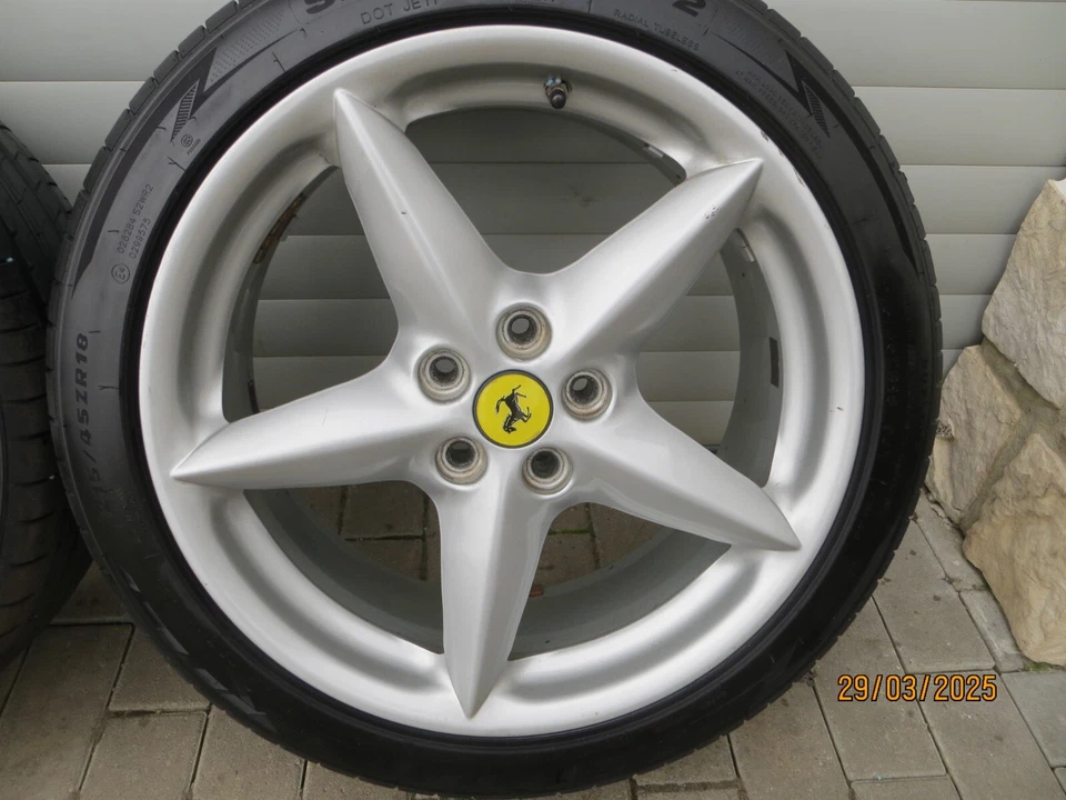 18 Zoll original Ferrari Modena 360 Sommerräder 164173 164175 6mm Alufelgen - Bild 2 von 4