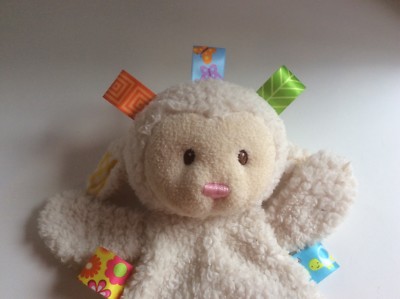 Taggies Sherbet Lamb Lovey Plush Bean Bag Mary Meyer Signature
