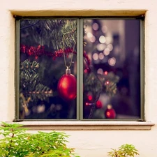 3D Red Ball A142 Window Film Print Sticker Cling Stained Glass UV Sinsin