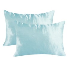 EHP Super Soft  Silky 2 Piece Satin Toddler Pillowcases, Zippered Closure