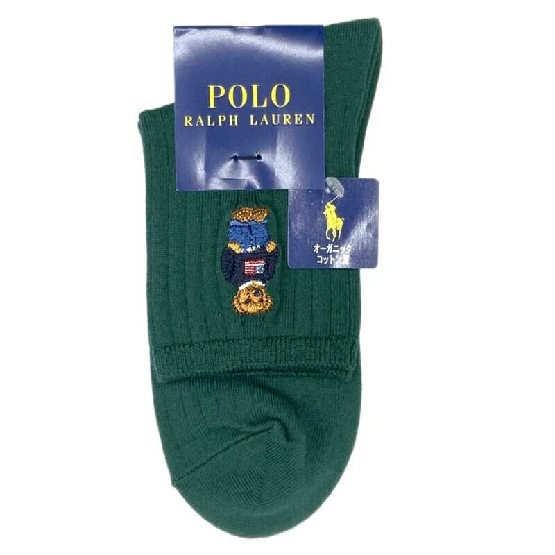 Женские короткие носки POLO RALPH LAUREN Polo Bear с ребрами 8 цветов 22650 - Изображение 4 из 4