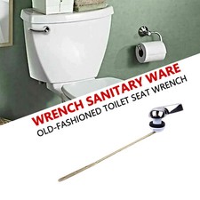 Universal Toilet Tank Flush Lever Chrome Toilet Wrench Handle Fit Most Toilet