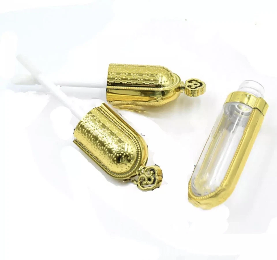 Tubos de brillo labial corona dorada de 10 piezas vacíos - Vendedor de EE. UU. - Foto 3 de 3