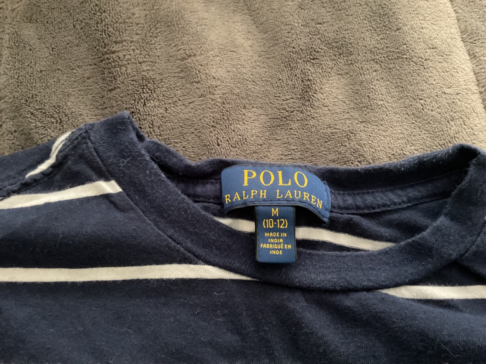 Polo by Ralph Lauren t shirt cotone a righe grande pony 10 12 ragazzo