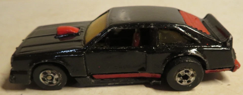 Винтажный редкий Hot Wheels 1978 плоский 442 литой автомобиль черный с красной отделкой свободного к - Изображение 2 из 4