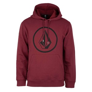 red volcom hoodie