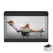 TOREAD Portable 2-Person Lying Steam Sauna for Home with 4L1400W Steam Generator