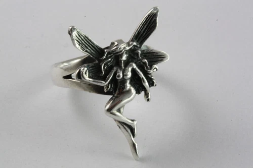 ELF RING FAIRY ANGEL RING 925 REAL SILVER SILVER RING/494