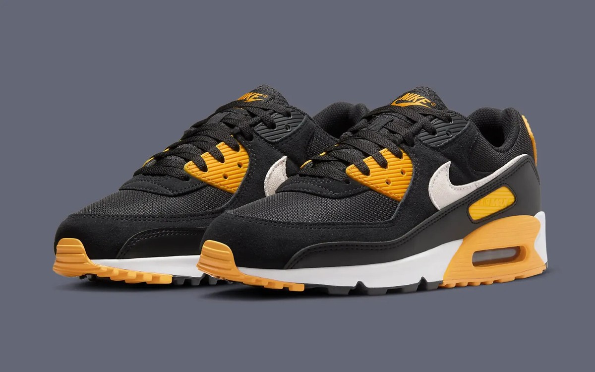 Nike Air Max 90 Shoes Black White Gold Nike Air Max 90 Shoes Black White Gold